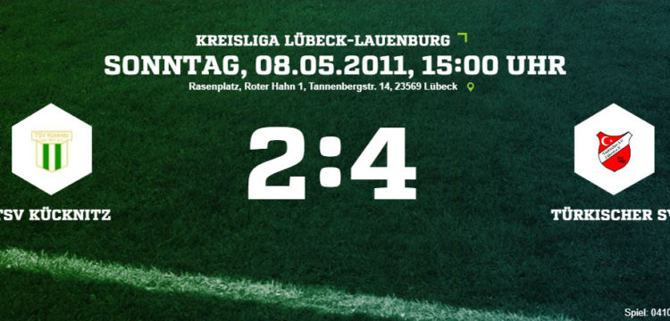 TSV Kücknitz - Türkischer SV 2-4