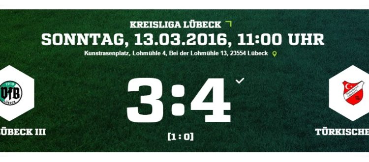 21. Spieltag VFB Lübeck - Türkischer SV