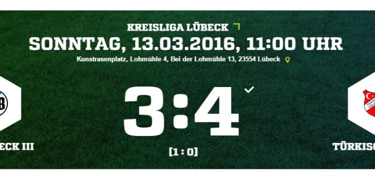 21. Spieltag VFB Lübeck - Türkischer SV