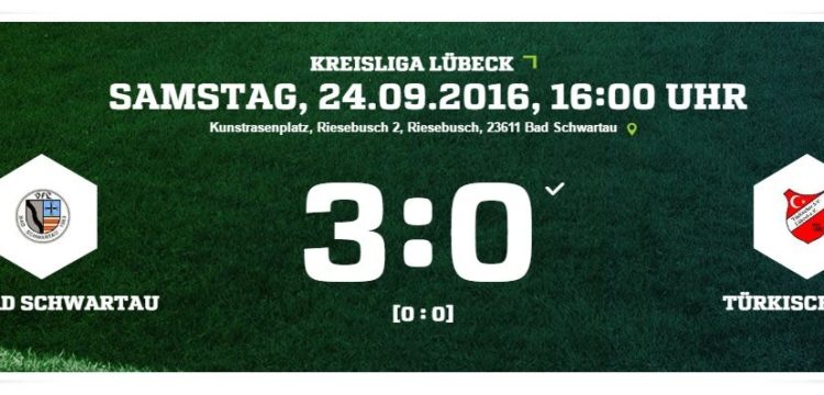 9. Spieltag Kreisliga VFL Bad Schwartau - Türkischer SV Lübeck 3-0