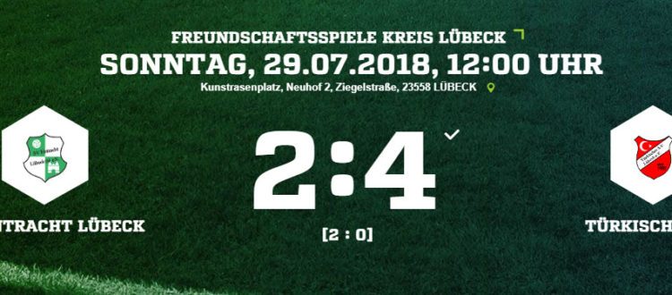 Testspiel: Eintracht Lübeck - Türkischer SV 2:4