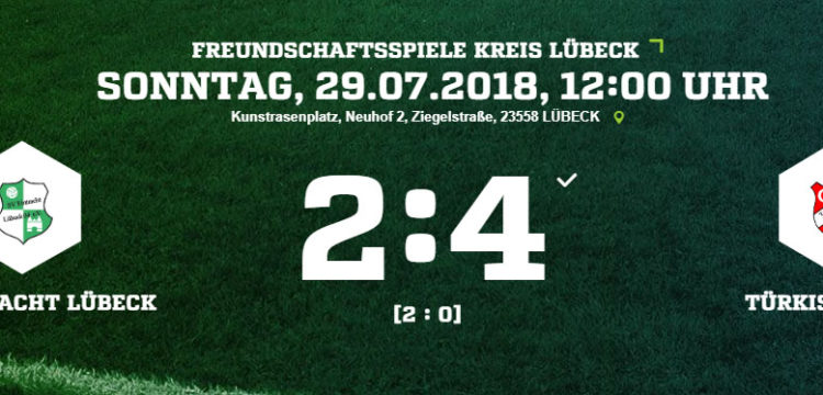 Testspiel: Eintracht Lübeck - Türkischer SV 2:4