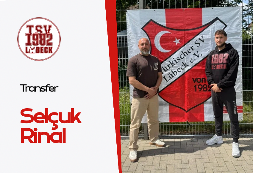 Selcuk Rinal, ehemaliger türkischer U-Nationalspieler und früherer St.-Pauli Spieler, als Neuzugang des Türkischen SV Lübeck