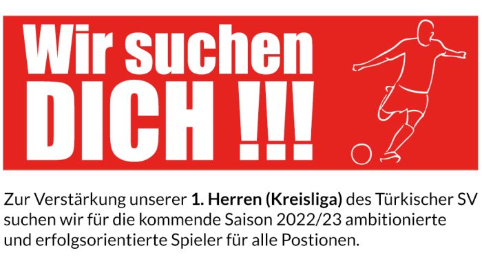 wir suchen dich tuerkischer sv - Türkischer SV Lübeck e.V.