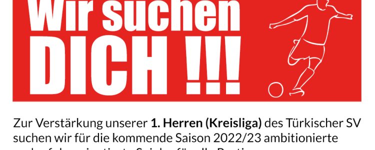 wir suchen dich tuerkischer sv - Türkischer SV Lübeck e.V.